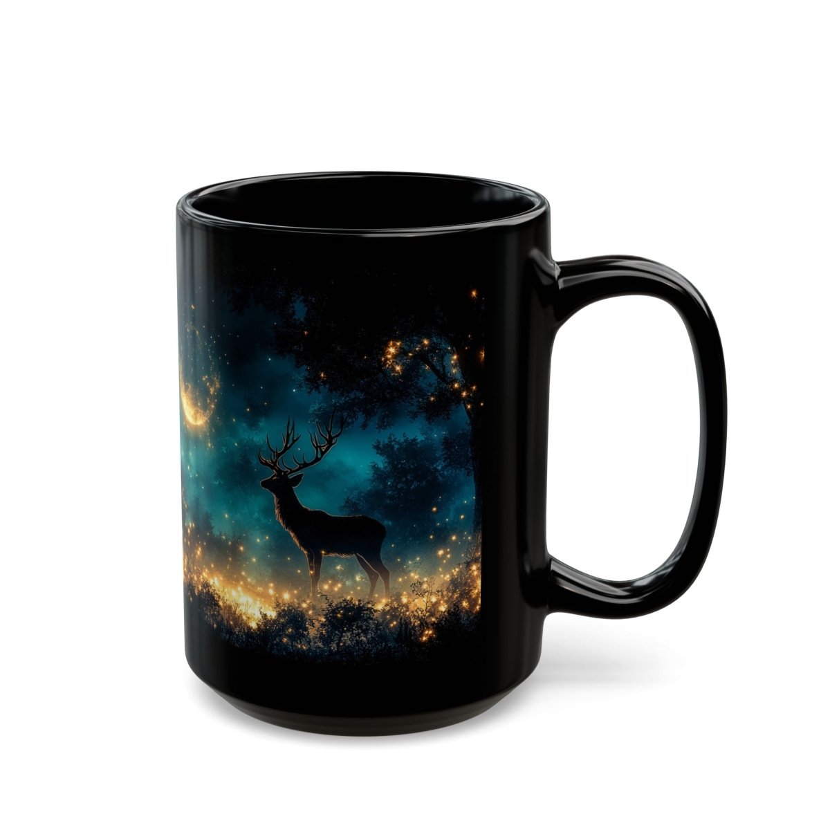 Enchanted Moonlit Forest Mug – A Touch of Magic 15oz - Elegant Deer