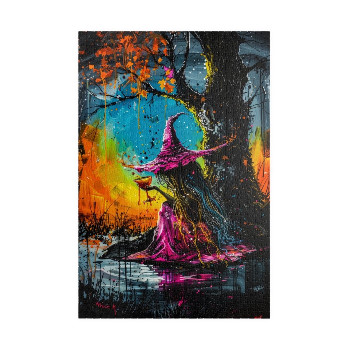 🧙‍♀️ Enchanted Witch Puzzle – Spellbound Colors Edition 🌈 - Elegant Deer