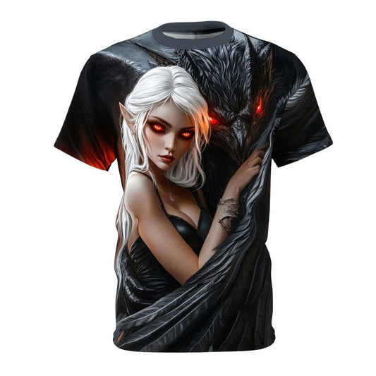 Ethereal Darkness - Dual - Sided AOP T-Shirt - Elegant Deer