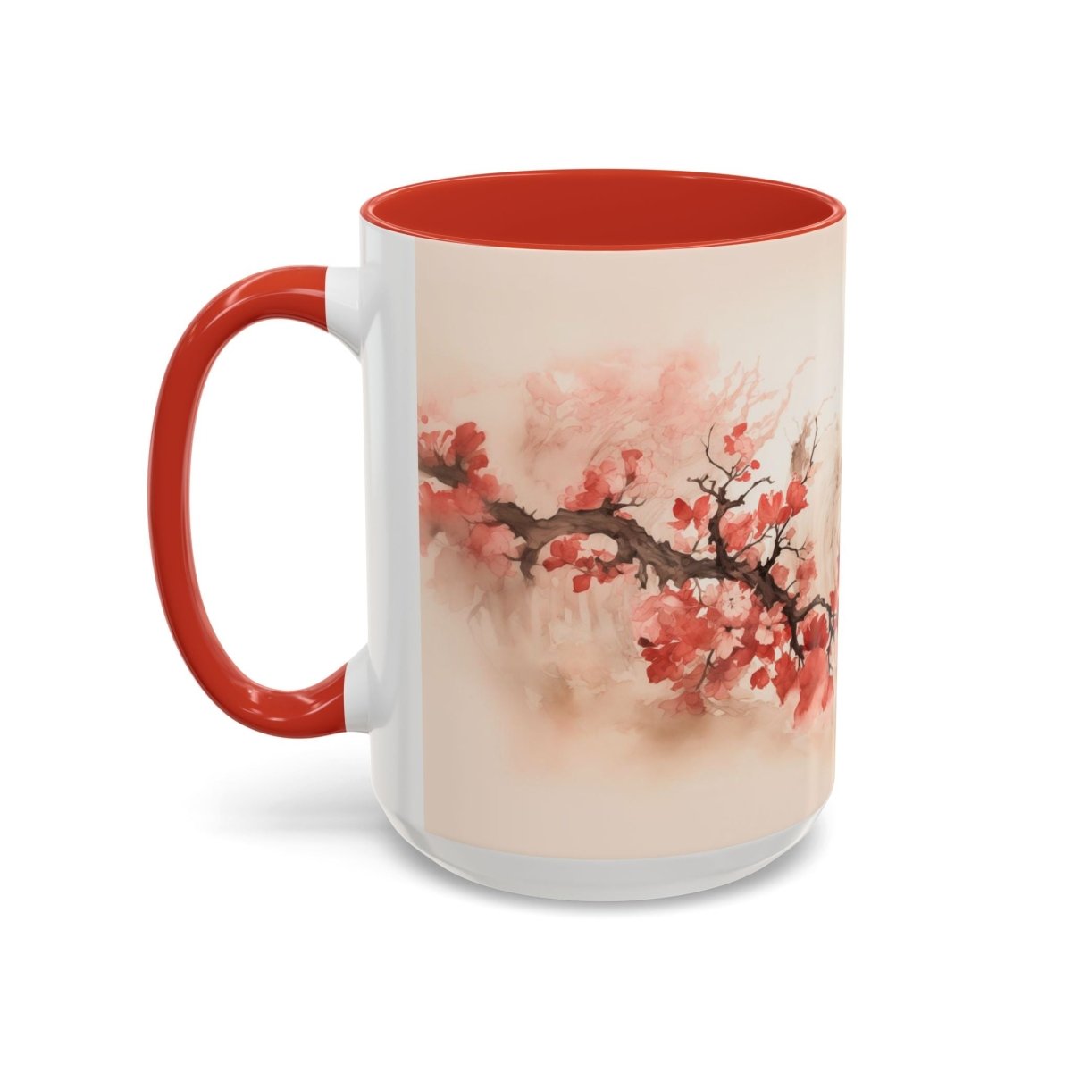 Exquisite Blossom Beauty Coffee Mug, 15oz - Elegant Deer