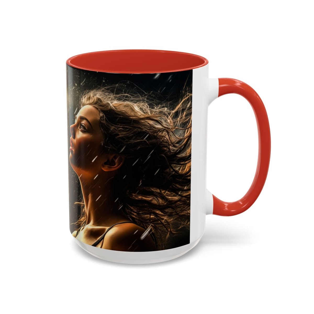 Exquisite Rainy Day Elegance Coffee Mug, 15oz - Elegant Deer