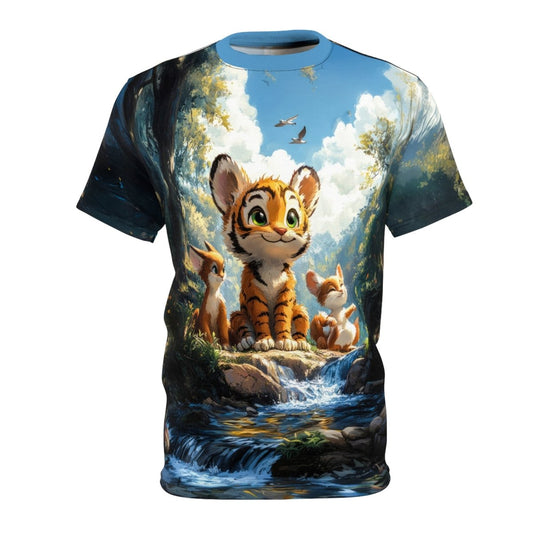 Forest Friends - Dual - Sided AOP T-Shirt - Elegant Deer
