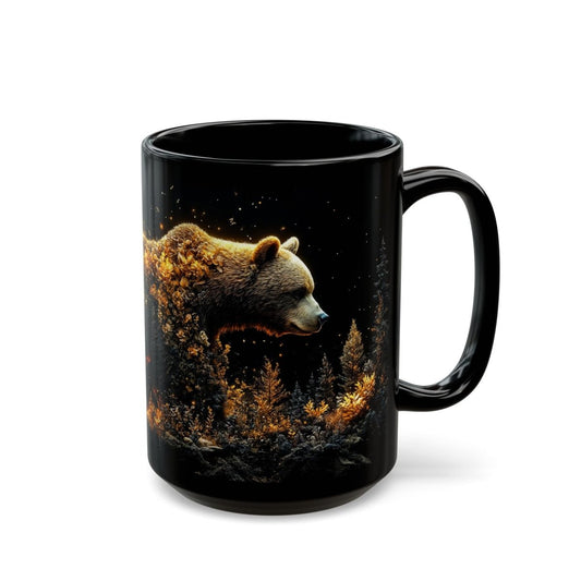 🐻 Forest Guardian – Mystical Bear Mug 🌲 - Elegant Deer