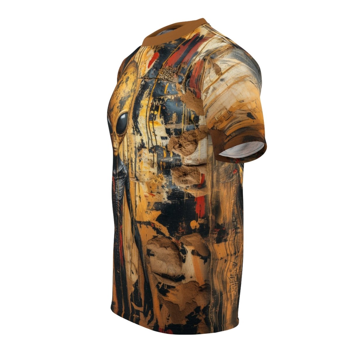 Galactic Enigma: The Alien T-Shirt (AOP) - Elegant Deer