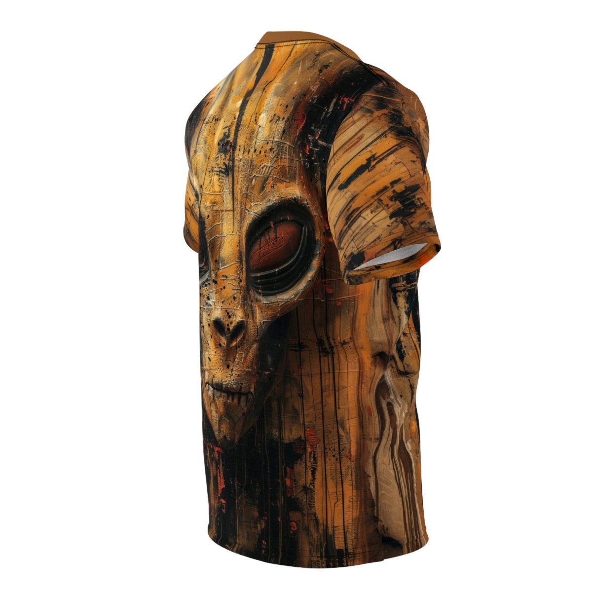 Galactic Enigma: The Alien T-Shirt (AOP) - Elegant Deer