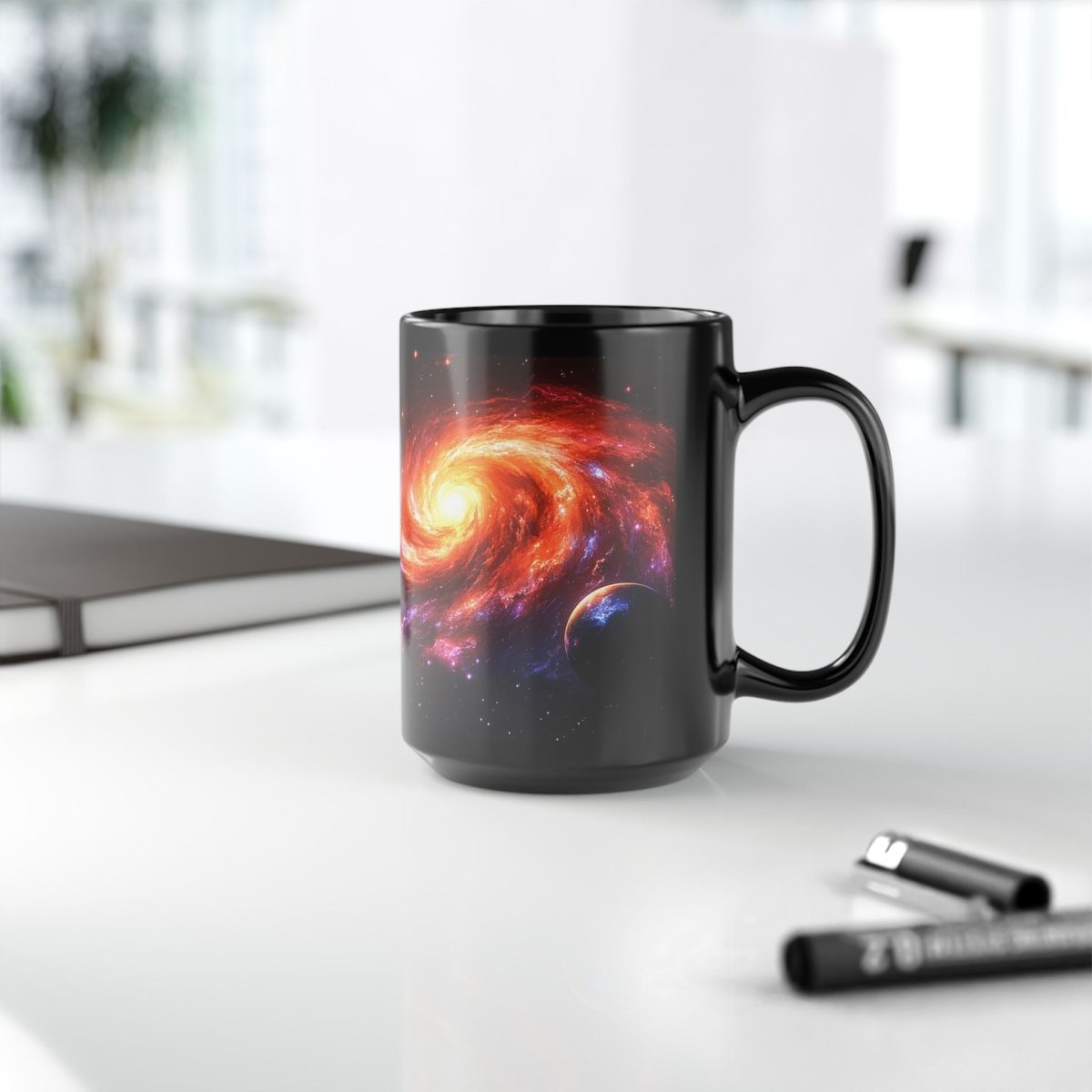 Galactic Spiral Mug – Cosmic Art for Space Enthusiasts 15oz - Elegant Deer