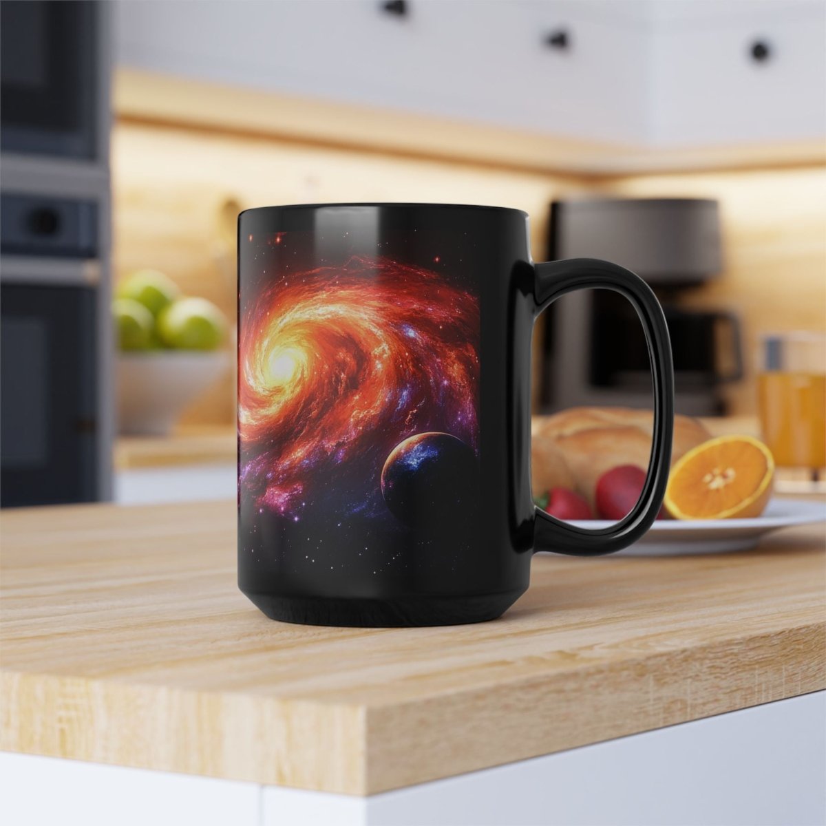 Galactic Spiral Mug – Cosmic Art for Space Enthusiasts 15oz - Elegant Deer