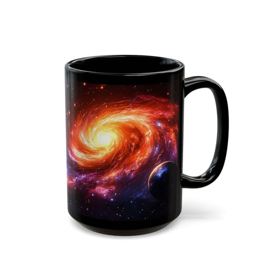 Galactic Spiral Mug – Cosmic Art for Space Enthusiasts 15oz - Elegant Deer