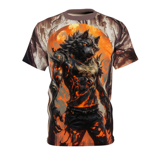 Inferno Werewolf T-Shirt (AOP) - Elegant Deer