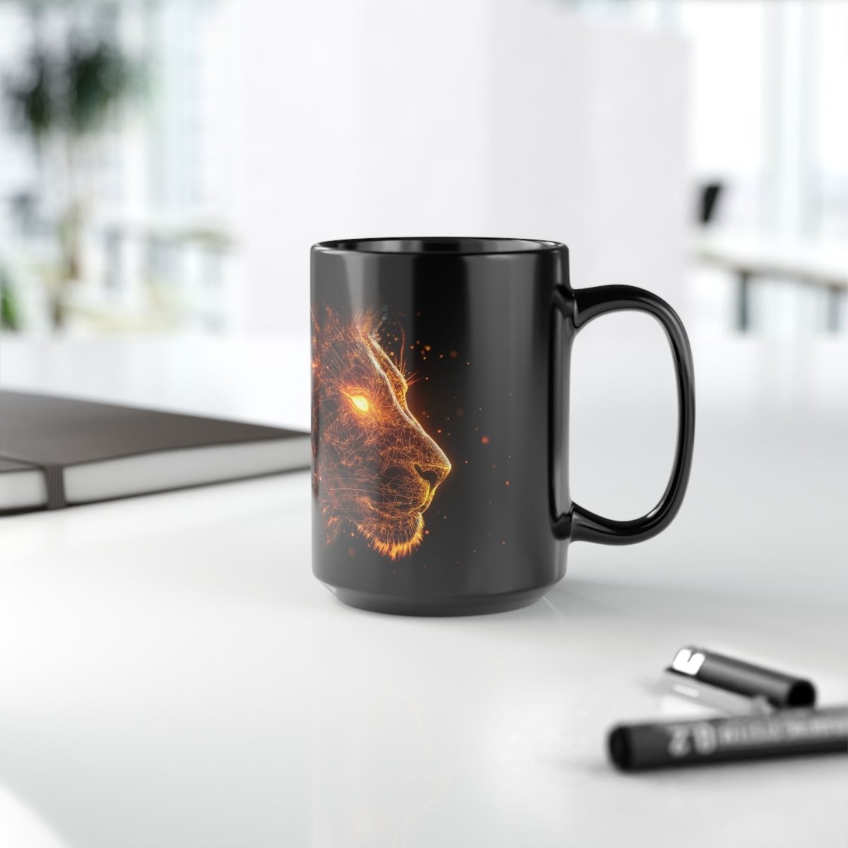 🔥 Leo – The Fiery Zodiac Lion Mug ♌️ - Elegant Deer