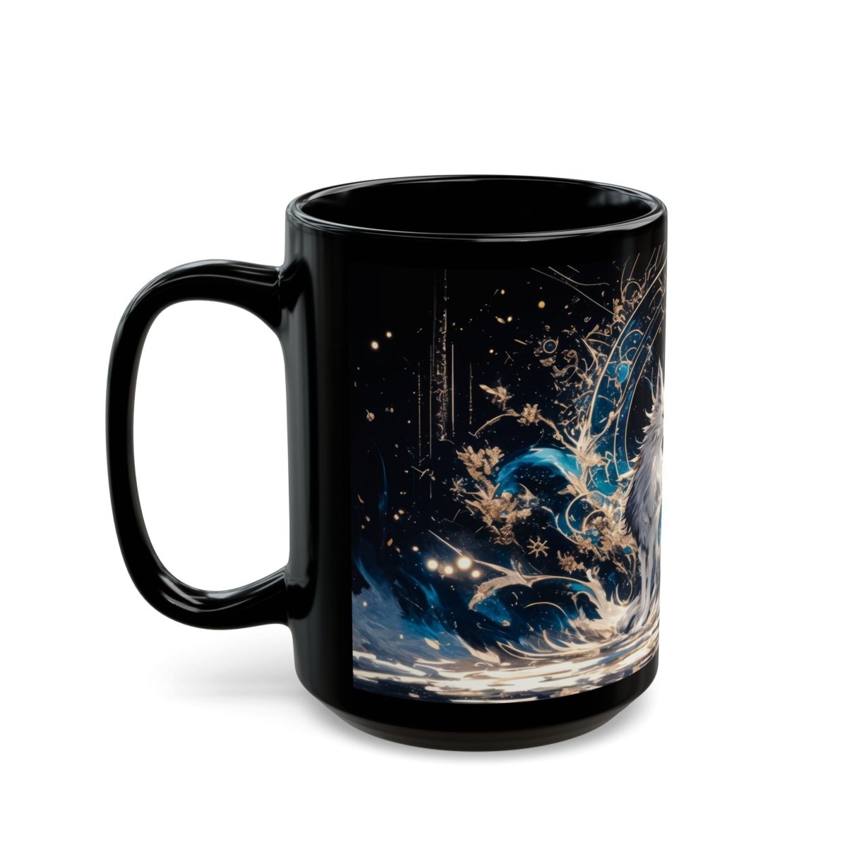 🦊 Lunar Fox – Celestial Guardian Mug 🌙 - Elegant Deer