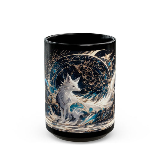 🦊 Lunar Fox – Celestial Guardian Mug 🌙 - Elegant Deer