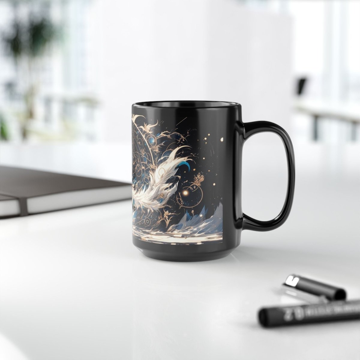🦊 Lunar Fox – Celestial Guardian Mug 🌙 - Elegant Deer