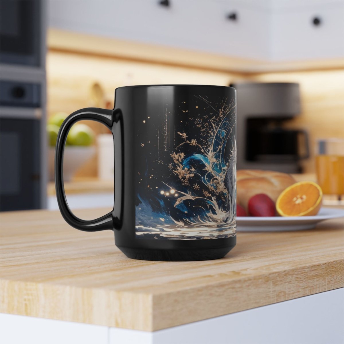 🦊 Lunar Fox – Celestial Guardian Mug 🌙 - Elegant Deer
