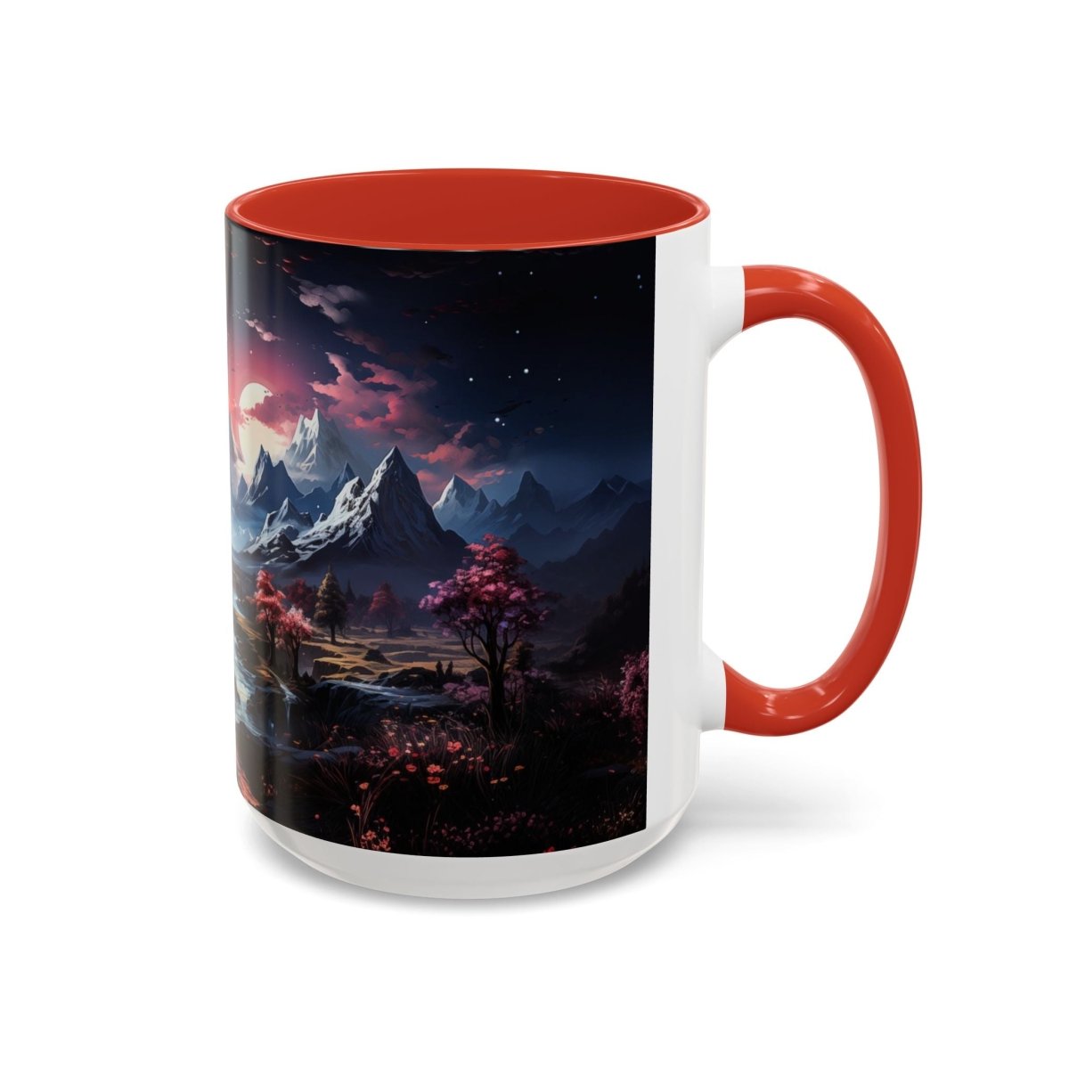 Magical Landscape Coffee Mug, 15oz - Elegant Deer