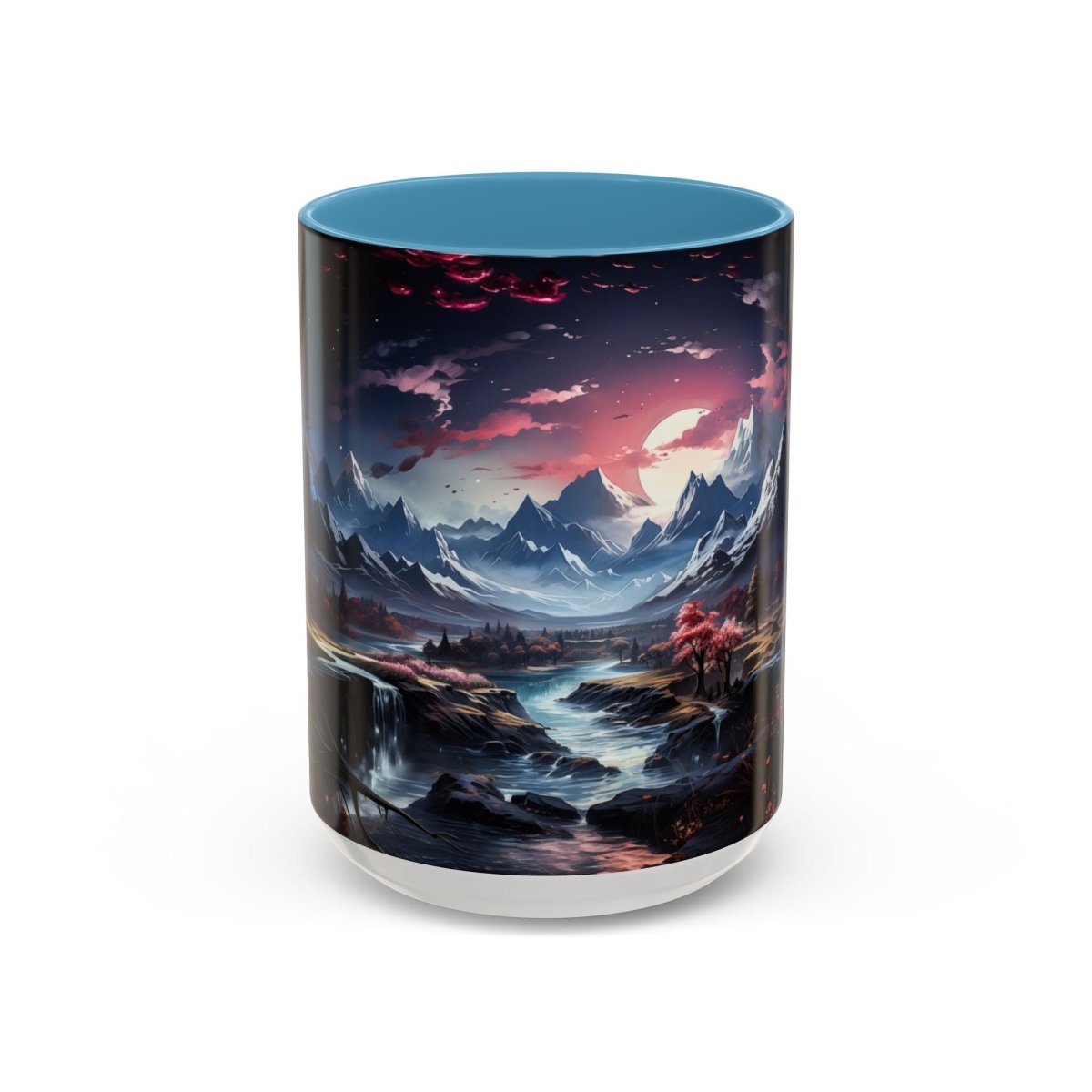 Magical Landscape Coffee Mug, 15oz - Elegant Deer