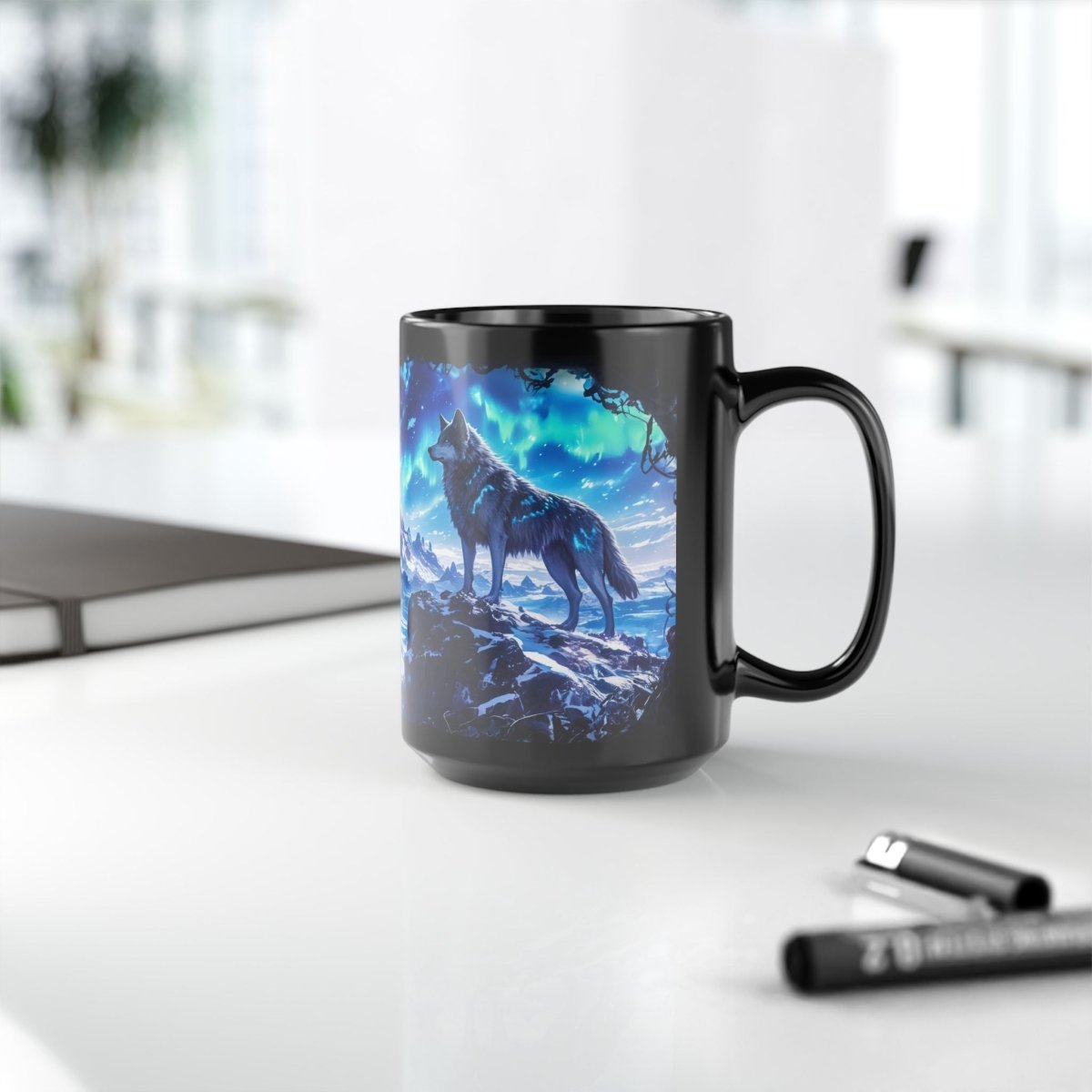 ❄️ Majestic Ice Wolf Mug ❄️ - Elegant Deer