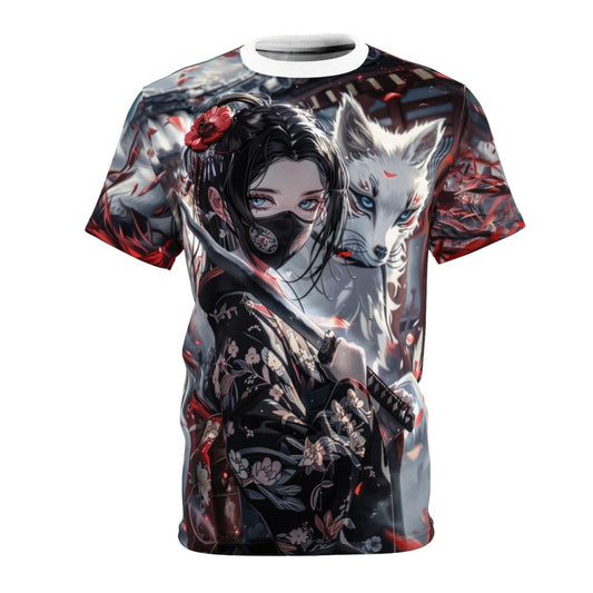 Mystic Samurai Guardian T-Shirt (AOP) - Elegant Deer