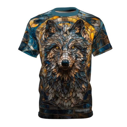 Mystic Wolf Artistry T-Shirt (AOP) - Elegant Deer
