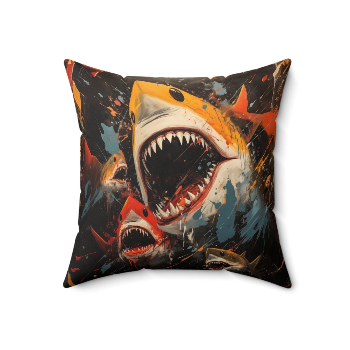 Neo expressionism Shark Pillow - Elegant Deer