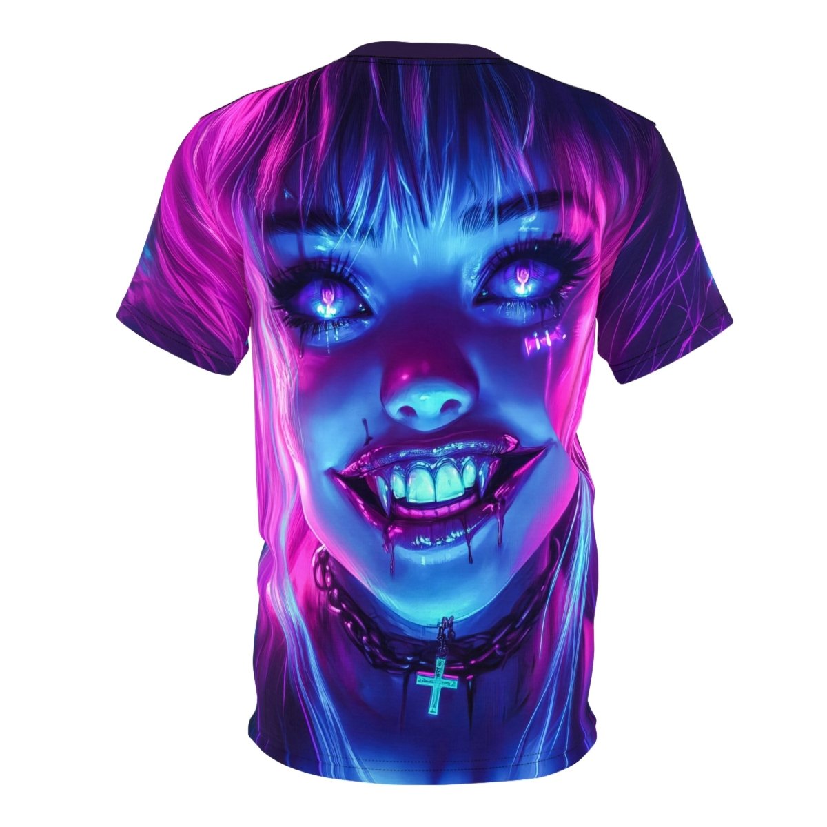 Neon Vampire - Dual - Sided AOP T-Shirt - Elegant Deer