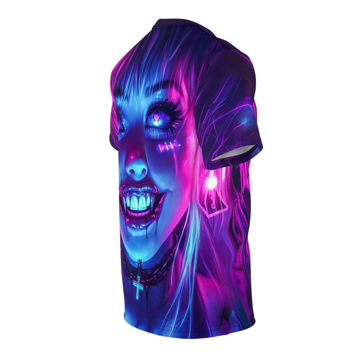 Neon Vampire - Dual - Sided AOP T-Shirt - Elegant Deer