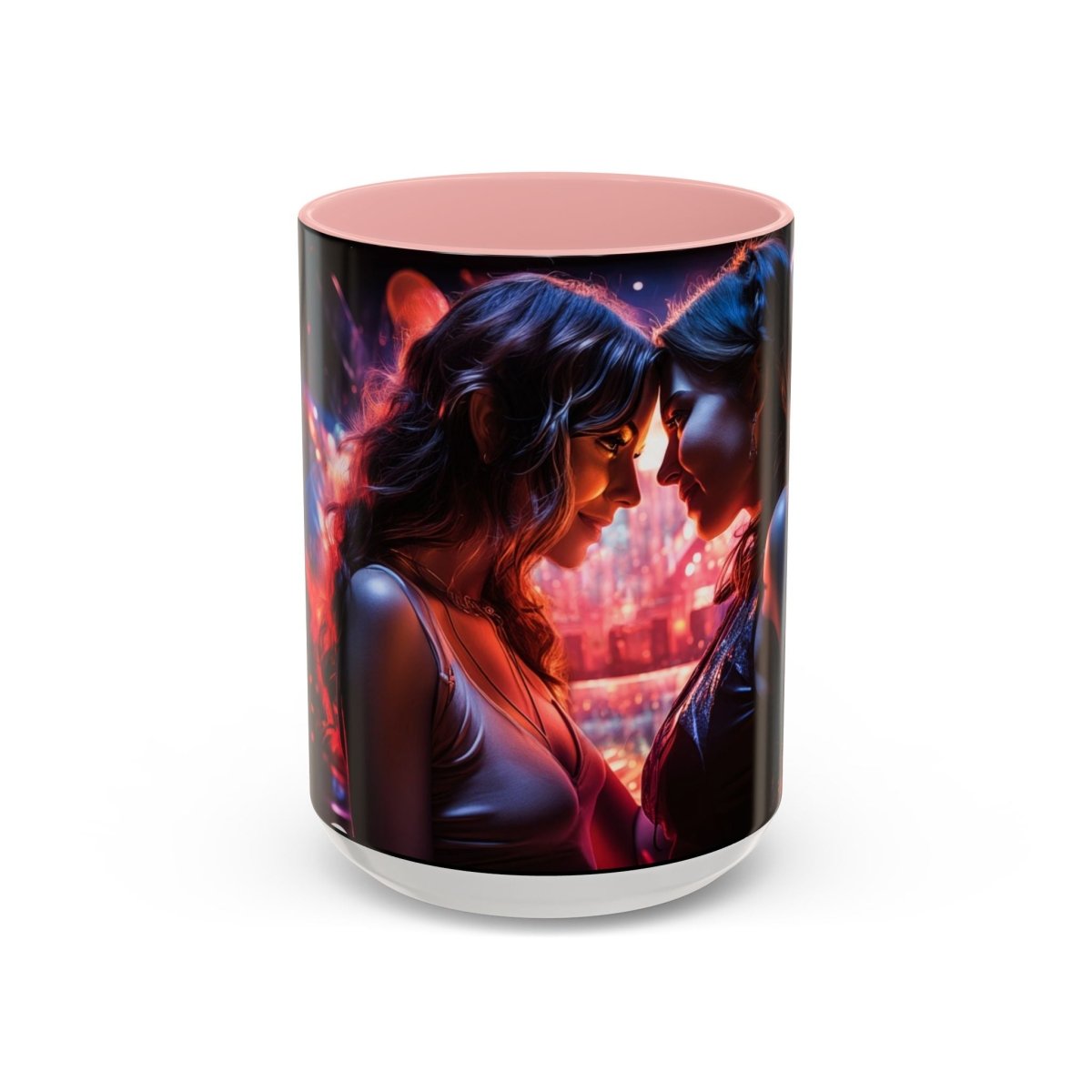 Neon Zari Kiss Coffee Mug, 15oz - Elegant Deer
