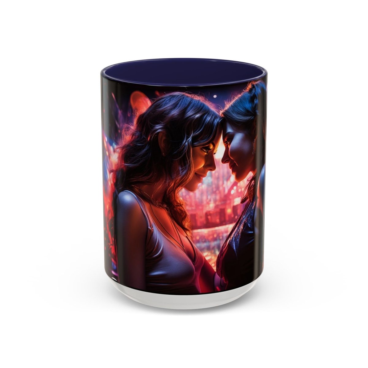 Neon Zari Kiss Coffee Mug, 15oz - Elegant Deer