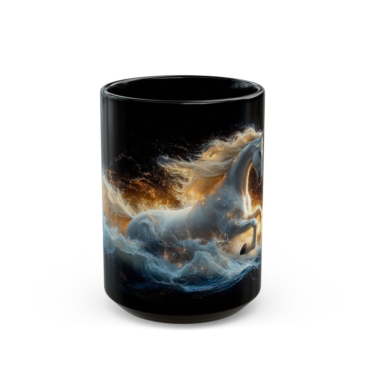 🐴 Ocean Horse – Mystical Waves Mug 🌊 - Elegant Deer