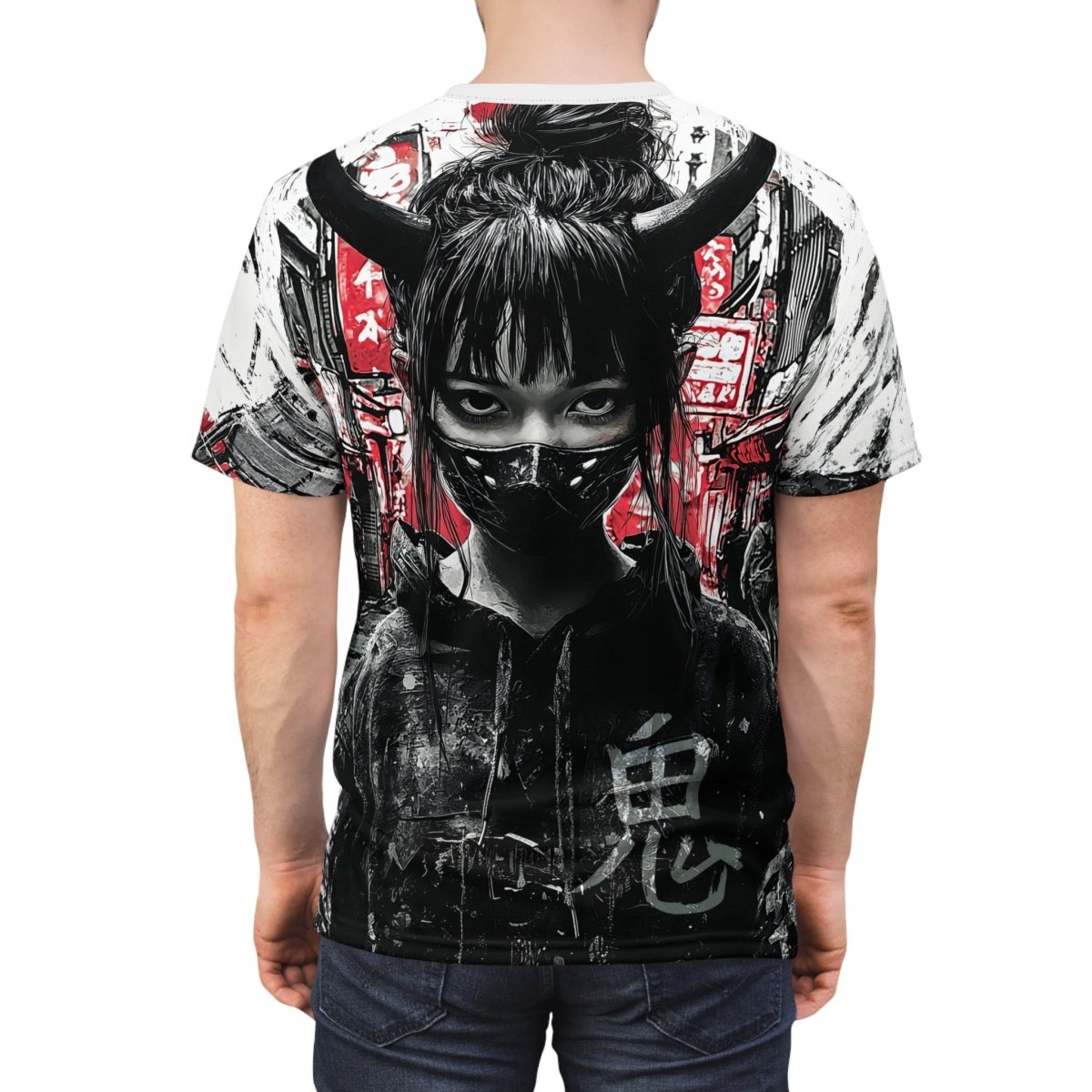 Oni Warrior: Urban Demon T-Shirt (AOP) - Elegant Deer