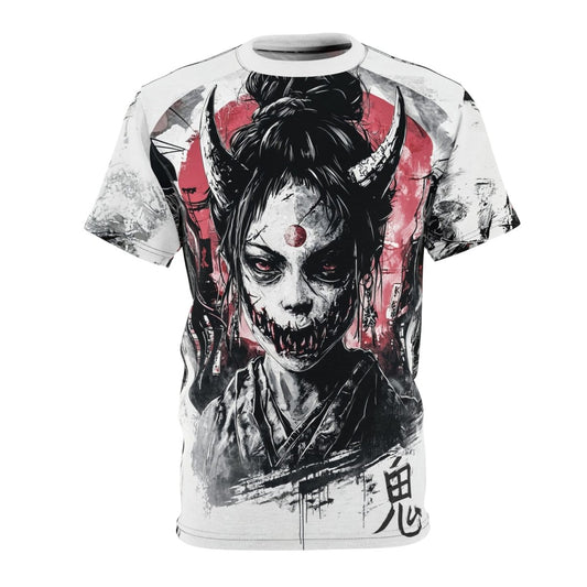 Oni Warrior: Urban Demon T-Shirt (AOP) - Elegant Deer