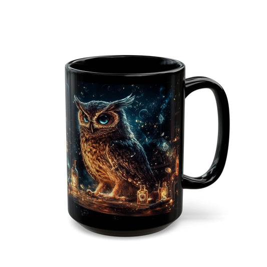🦉 Owl Alchemist – Magical Wisdom Mug ⚗️ - Elegant Deer