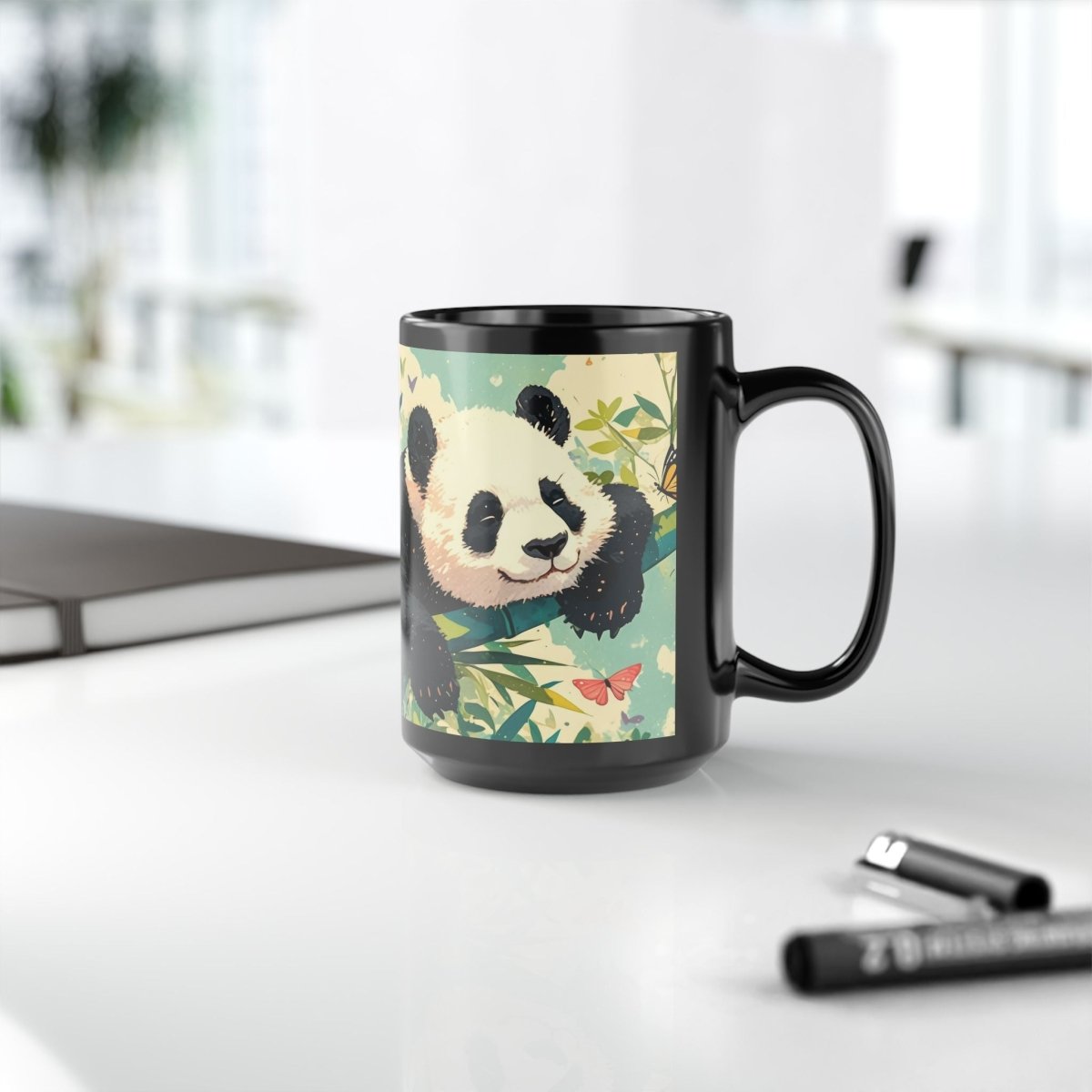 Playful Panda Mug – Too Lazy to Care - 15oz - Elegant Deer