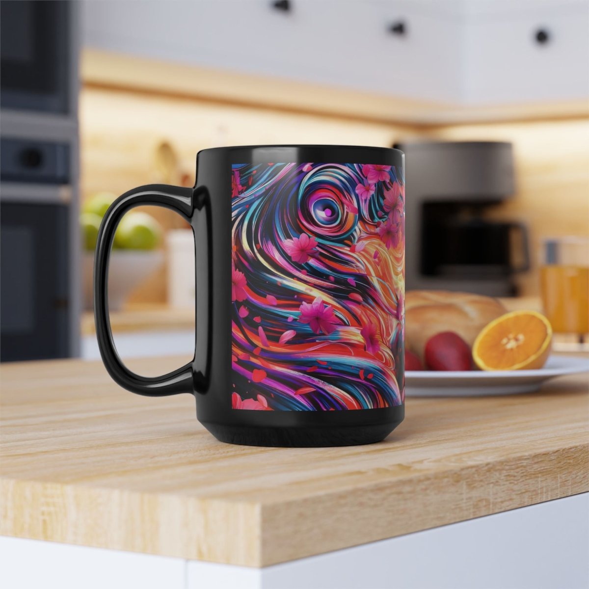 Romantic Manga - Style Coffee Mug 15oz - Elegant Deer