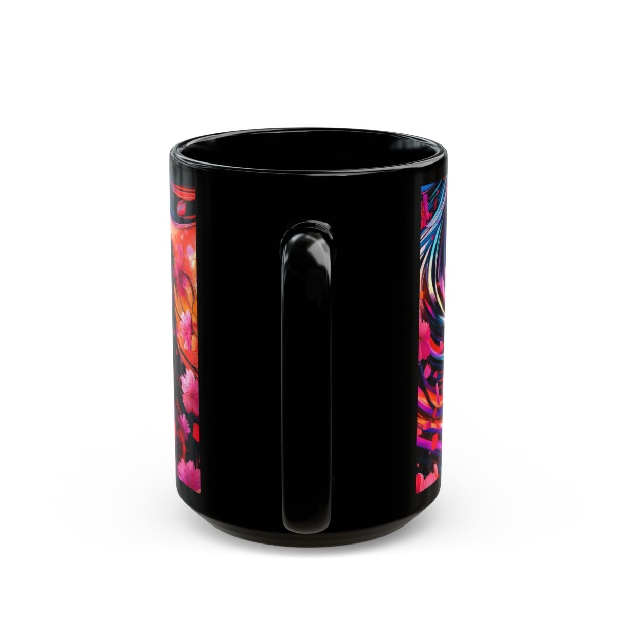 Romantic Manga - Style Coffee Mug 15oz - Elegant Deer