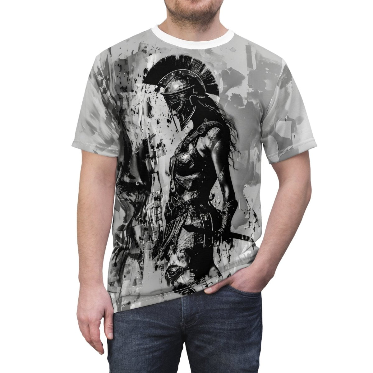 Spartan Warrior Queen T-Shirt (AOP) - Elegant Deer
