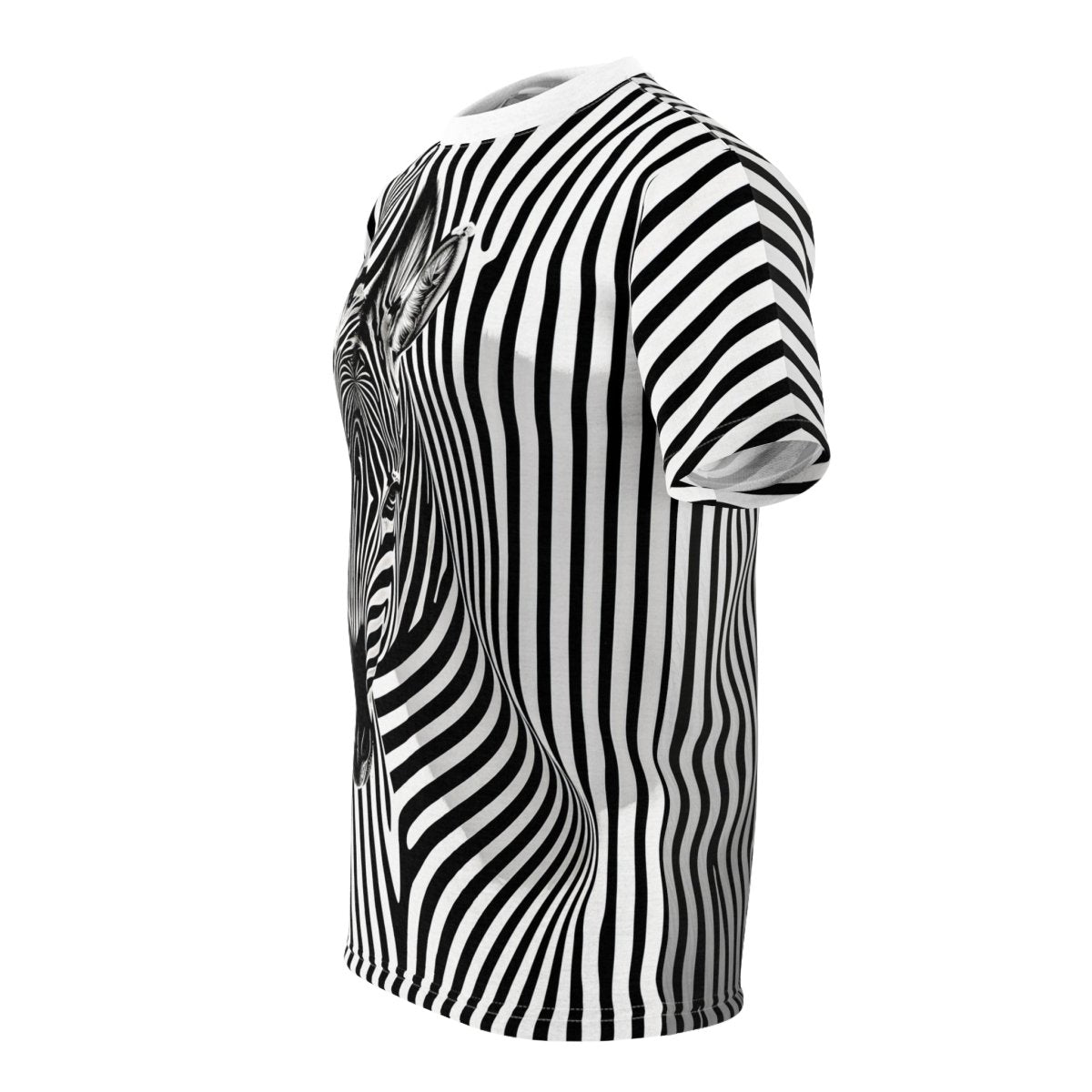 Zebra Illusion T-Shirt (AOP) - Elegant Deer