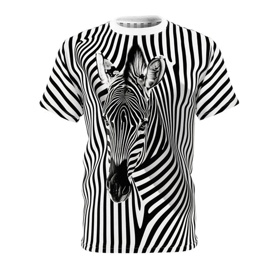 Zebra Illusion T-Shirt (AOP) - Elegant Deer